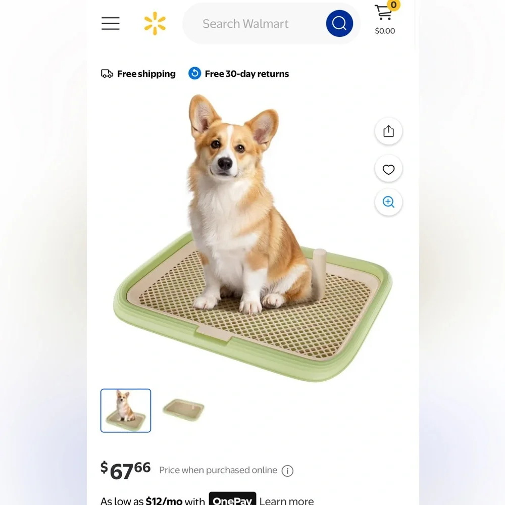 Dog Training Potty Tray